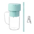thumbnail image 1 of Licuadora eléctrica pequeña de tamaño personal, 420 ml, para jugos frescos Azul, 1 of 9