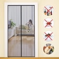 thumbnail image 1 of Magnetic Screen Door 90x230cm, Black, 1 of 4