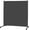 Grey, variant on MAYOLIAH Large Single Panel Room Divider on Wheels, 71”W x 75”H Rolling Privacy Screen, Portable Wall Divider for Home Office Partition, Black