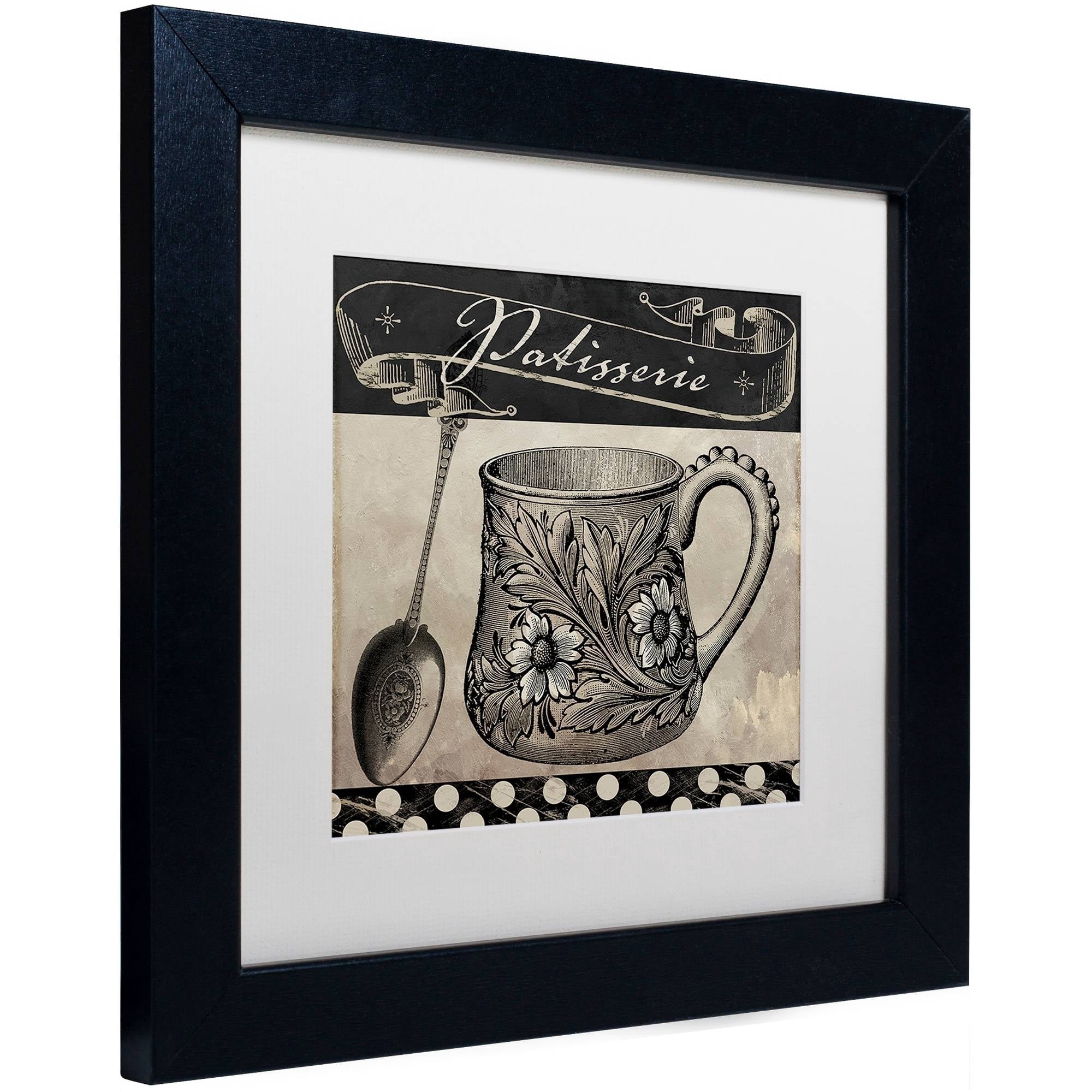 Trademark Fine Art "Bistro Parisienne III" Canvas Art by Color Bakery White Matte, Black Frame