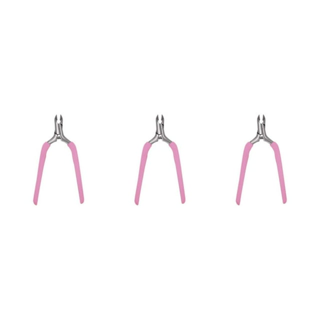 pitrice Ergonomic Cuticle Trimmer for Effortless Fingernail Care Pink 11x6cm 3Set