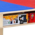 thumbnail image 5 of Time-2-Play  Rectangle Play Table with Shelf & 14 in. Legs & Duplo Compatible Grid, Red & Blue, 5 of 5