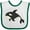White and Green, variant on Inktastic Killer Whale Boys or Girls Baby Bib