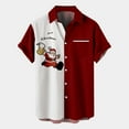 thumbnail image 4 of Mens Golf Polo Shirts Christmas Santa Gift 3D Digital Printing Button Lapel Short Sleeve Mens Winter Clothing,M,L, 4 of 4