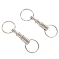 thumbnail image 2 of 8 Pieces Removable Double Keychains Iron  Double Detachable Keychain Double Keychain Rotating Ring Keychain, 2 of 5
