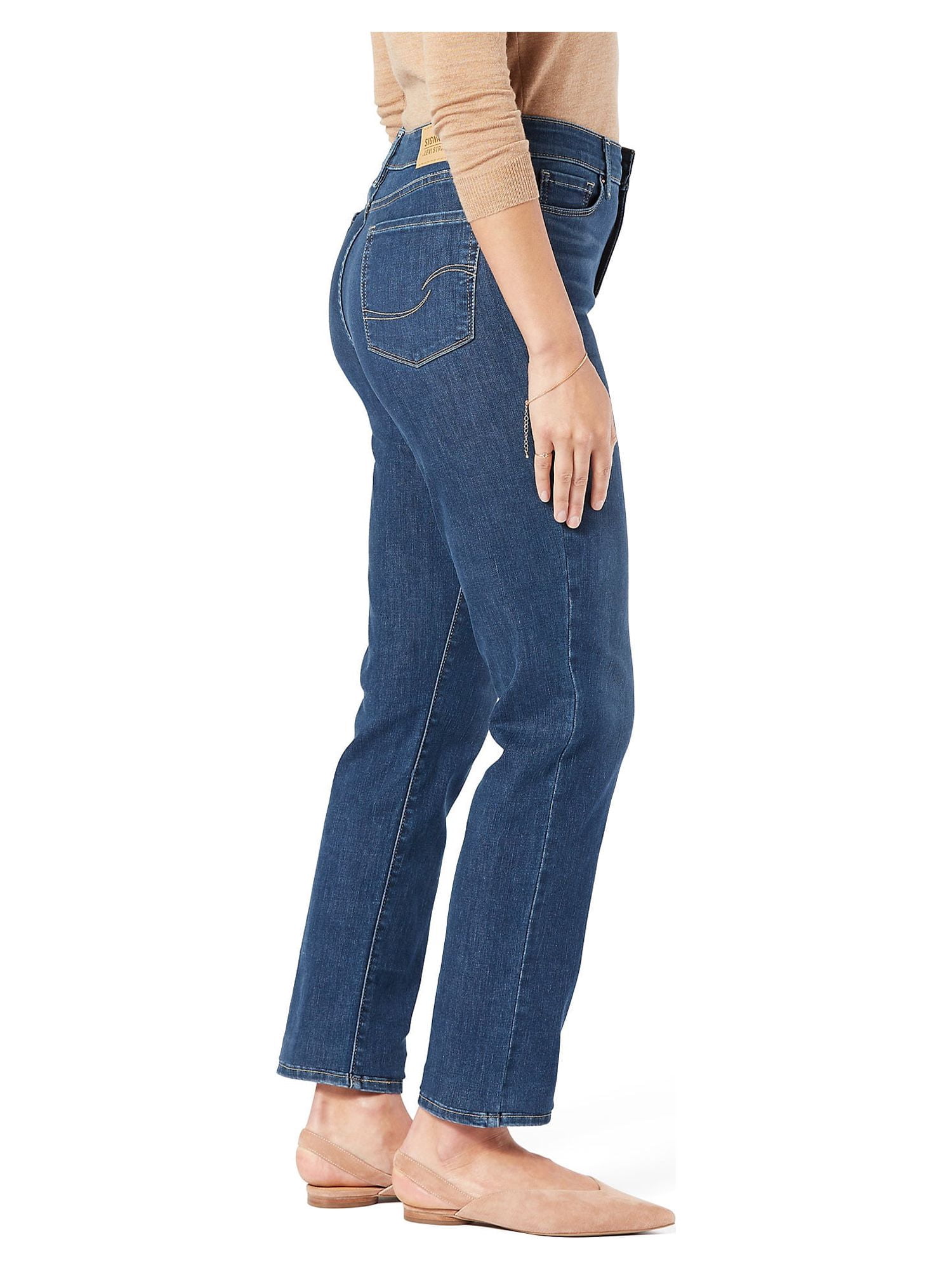 Levi Strauss Signature Women's Shaping High-Rise Straight Jeans