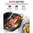 16 Inch Large Turkey Roasting Pan with Lid Ultra Nonstick Oven