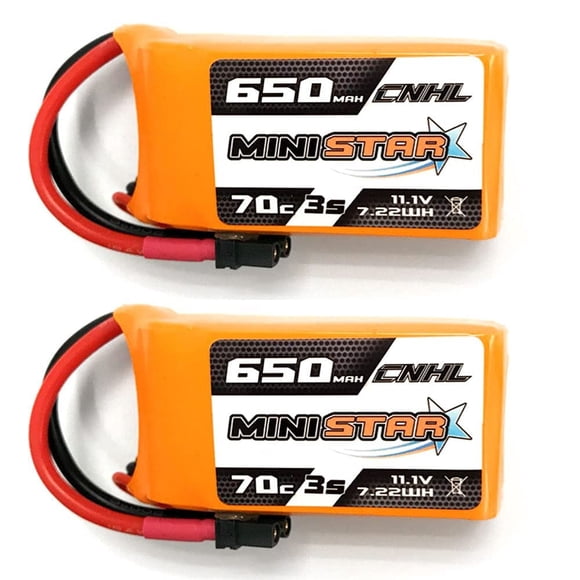 CNHL 3s Lipo Battery 650mAh 70C 11.1v with XT30 Plug for MultiRotor FPV Torrent 110 Lizard 95 Quad Quadcoper Micro RC Drone Racing Hobby (2