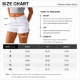 thumbnail image 5 of Jean Shorts for Women High Waisted Fringe Hem Distressed Denim Shorts Casual Stretch Summer Shorts with Pockets, 5 of 8