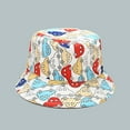 thumbnail image 2 of ZHENHONG Bucket Hats for Girls 1-4Y Baby Sun Hat Anti-UV Cartoons Pattern Summer Boys Girls Kids Children Sun Hats, 2 of 2