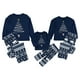 thumbnail image 2 of Pijamas navideños familiares a juego Sinhoon, pijamas para papá, mamá y niños (azul, para niños de 6 a 7 años), 2 of 8