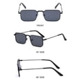 thumbnail image 6 of Fashion Trendy Metal Frame UV400 Protection Travel Candy Color Punk Sun Glasses Eyewear Rectangle Sunglasses Shades GOLD-RED, 6 of 8