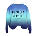 thumbnail image 2 of Clothing 2025 Sweatshirt for Women Be Stay Lit Sweatshirt for Women Loose Fit Sayings Shirt Gifts for Women Oversized Sweatshirt for Women Blue Xl, 2 of 4