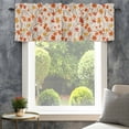 thumbnail image 4 of Maple Leaf Farmhouse Short Window Curtain Valances, Autumn Country Tree Retro Thanksgiving Rod Pocket Kitchen Valances for Living Room Bedroom Bathroom Cafe 54" x 18", 4 of 8