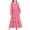 Pink, variant on Cethrio Girls Party Dresses Size 14-16, Crew Neck Long Sleeve Party Casual Maxi Dresses with Pockets Pink Size 14-16