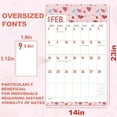 thumbnail image 5 of GuassLee Desk Calendar 2026-2027 Large, 14"x11" Vertical Wall Calendar 2026, 19-Month, Jan. 2026 -Jul .2027,Hanging Monthly Planner Wall with Big Grid, Big Numbers for Low Vision Home Office Planning, 5 of 8