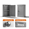 thumbnail image 6 of GZXS Wall Mounted Cabinet with Door, Small Storage Cabinet with Adjustable Shelf, Medicine Cabinet for Bathroom, Living Room, Easy Assembly, Gray, 6 of 7