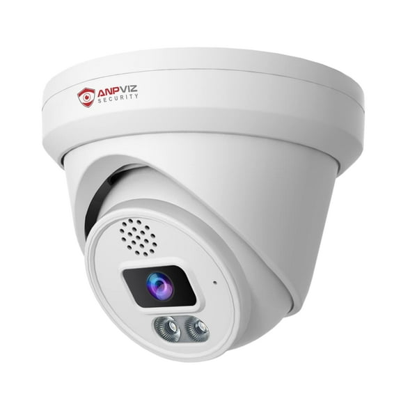 Anpviz 6MP POE IP Camera, Turret Surveillance Security Camera Outdoor with AI Human/Vehicle Detection, Smart Color Night Vision, Up to 256GB SD Card, Built in Mic, 2.8mm Lens