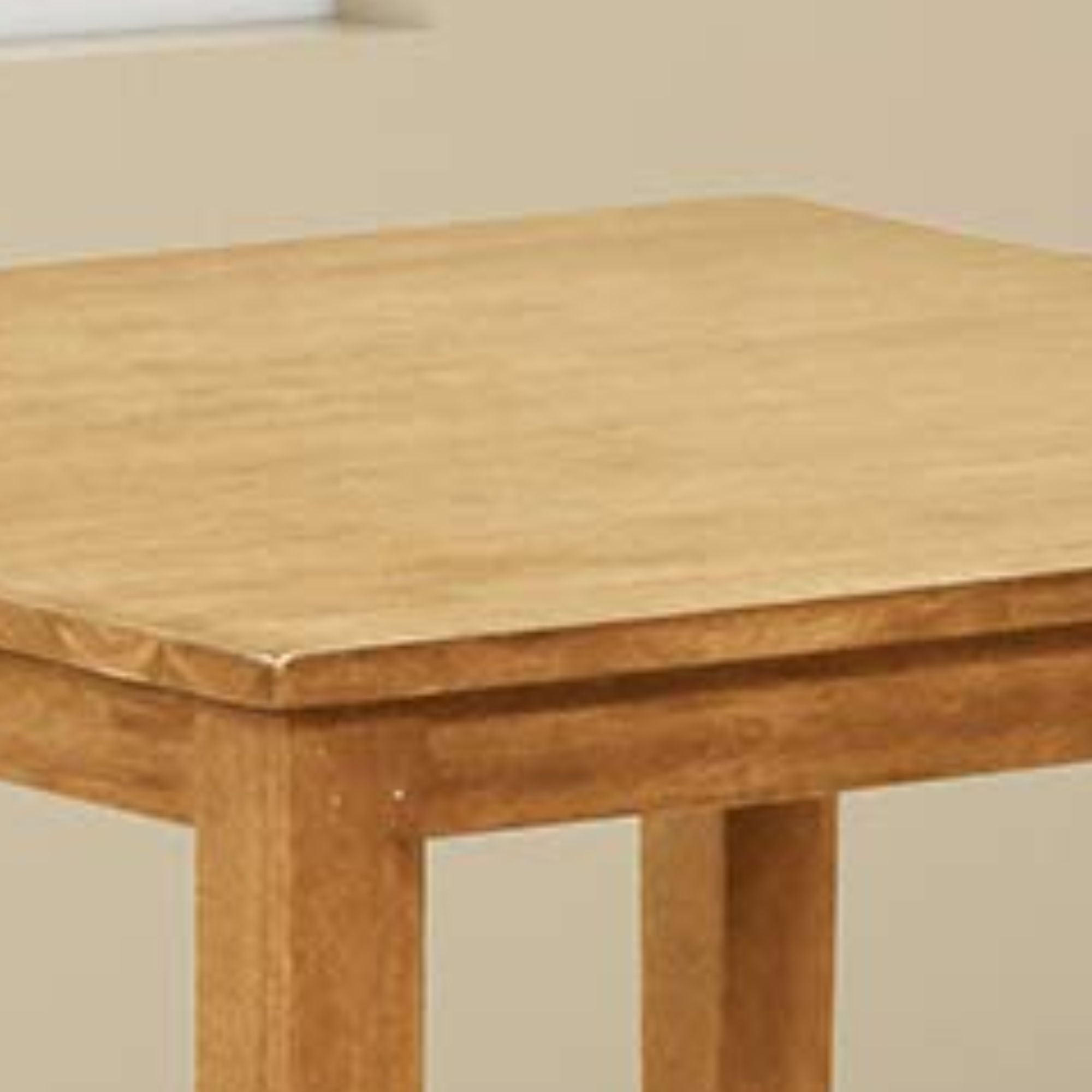 Kings Brand Furniture - Kurmer Square Solid Wood Dining Room Kitchen Table (Natural Oak)