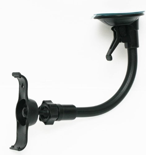 Black i.Trek Suction Cup Windshield 9-Inch Mount with 17mm Ball Joint for Garmin Nuvi 