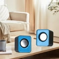 thumbnail image 5 of Giunmcul 50% Off Clear Multimedia Mini Speaker Desktop Computer Laptop USB Small Speaker Pair Of Classic Speakers Portable and Good Sound Quality Widely Compatible, 5 of 5