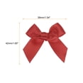 thumbnail image 2 of Uxcell 20Pcs Mini Ribbon Bow 1.5" Mini Fabric Satin Ribbon Flower Bows for Craft DIY Wedding Birthday Party Red, 2 of 6