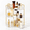 Clear-13.6" x 10" x 23.2", variant on Yellow 13.6" x 10.1" x 17.5" 3 Tier Corner Makeup Organizer Vanity Tray