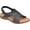 Navy, variant on Easy Spirit Womens Mar Woven Leather Flat Sandals