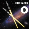 thumbnail image 6 of 4Pcs LED Lightsaber with Connector Sounds,7 Colors Changing LED Light Up Sword,Retractable Glow Sword Light, Portable Lightweight Light saber with Handle for Kids Christmas Role play, 6 of 10
