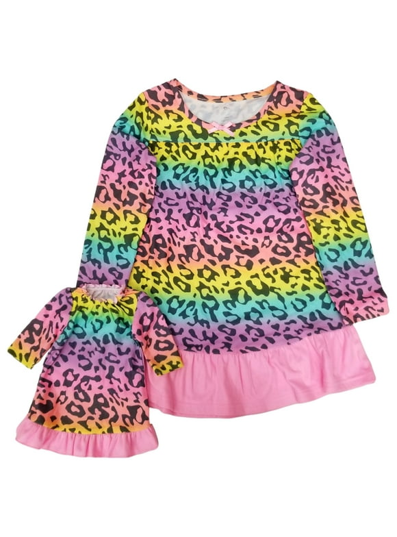Matching Girl And Doll Nightgown Set
