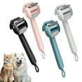 thumbnail image 2 of Pet Grooming Brush Self Cleaning Rake Cats Hair Removal Tool Deshedding Comb Removes Loose Undercoat for Long Haired Cats Dogs, 2 of 8