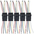 thumbnail image 4 of Conectores eléctricos a prueba de agua, 5 piezas de forma eléctrica para automóvil Conector eléctrico para automóvil Cable conector a prueba de agua Rendimiento probado, 4 of 14