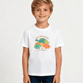 thumbnail image 2 of Boys Graphic T Shirt Cool Dino Squad Short Sleeve Kids Tee Dinosaur Cartoon Explorer Style 100% Cotton Soft Child Tops 4-13Y, 2 of 5