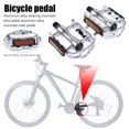 thumbnail image 2 of Pedales de bicicleta de montaña Pedal plano de bicicleta reflector de aleación de aluminio ultraligero JShteea  El nuevo, 2 of 7