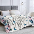 thumbnail image 6 of Christian Blanket with Inspirational Thoughts and Prayers Religious Bible Verse Throw Blanket Ultra Soft Warm Flannel Blankets for Women Men Gifts 50"X40", 6 of 6
