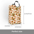 thumbnail image 3 of KLL Burger Laundry Hamper,Large Canvas Fabric Lightweight Storage Basket Toy Organizer Dirty Clothes Collapsible Waterproof, 3 of 6