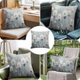 thumbnail image 6 of White Dandelion Throw Pillow Cover Vintage Oil Painting Modern Art Cotton Linen Cushion Cover Throw Pillow Case with Invisible Zipper for Couch Sofa Bed Chair Car 26x26 Inch, 6 of 9