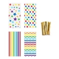 thumbnail image 1 of Bolsas de fiesta de celofán Toystoory 100 Uds. ABS con lazos giratorios, 1 of 6