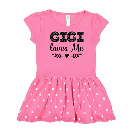 

Inktastic Gigi Loves Me Baby Girl Clothes Gift Baby Girl Dress
