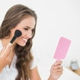 thumbnail image 3 of Unique Bargains Portable Square Handheld Mirror 1 Pc Pink 8.5"x4.72"x0.24", 3 of 5