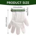 thumbnail image 2 of 100 Capacity Disposables Glove Wall Dispenser with Secure Clip Space Efficient Hanger For Service Area, Hygienic Disposables Glove Wall Dispenser For Preparation Area Kitchen(Pink,11x6.5"), 2 of 9