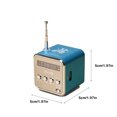 thumbnail image 4 of kurtrusly Récepteur Radio Mini Extérieur Camping Randonnée Voyage Affichage Numérique Radios Portables Haut-Parleur Lecteur de Musique, 4 of 6