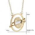 thumbnail image 4 of Magical and magical time converter pendant, personalized alloy hourglass necklace-Golden Blue, 4 of 5