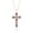Gold,February, variant on Amethyst Cross Necklace for Women Trendy Purple Charm Necklace, Silver Chain Pendant Necklace, Catholic Religious Gifts, Crystal Imitation Diamond Birthstone Cubic Zirconia Jewelry