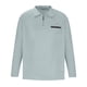 thumbnail image 3 of Blusa y camisa de manga larga con cuello vuelto para hombre, color liso, con bolsillos, mangas largas, cuello vuelto, camisa de golf de moda para hombre, parte superior de poliéster, 3 of 5