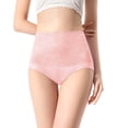 thumbnail image 1 of 4Pcs Women's Solid Color Panties Soft Briefs Stretch High Waist Breathable Underwear, 1 of 10