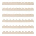 thumbnail image 1 of 6 piezas de molduras de madera: borde festoneado sin terminar para manualidades - Borde decorativo para estante de armario de pared para decoración de interiores, 1 of 6