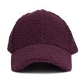 thumbnail image 4 of BAYAIXZ Faux Lamb Wool Baseball Cap for Men Women Teddy Fleece Sports Hats Warm Winter Outdoor Travel Gift Features: (Wine Red,One Size), 4 of 4