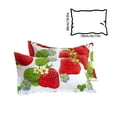 thumbnail image 3 of EazyTech 2 PCS Floral Pillow Case Queen Standard Size Set 19x31in Soft Pillow Shams Farmhouse Style Envelope Closure for Bedroom Sofa Decor Red, 3 of 6