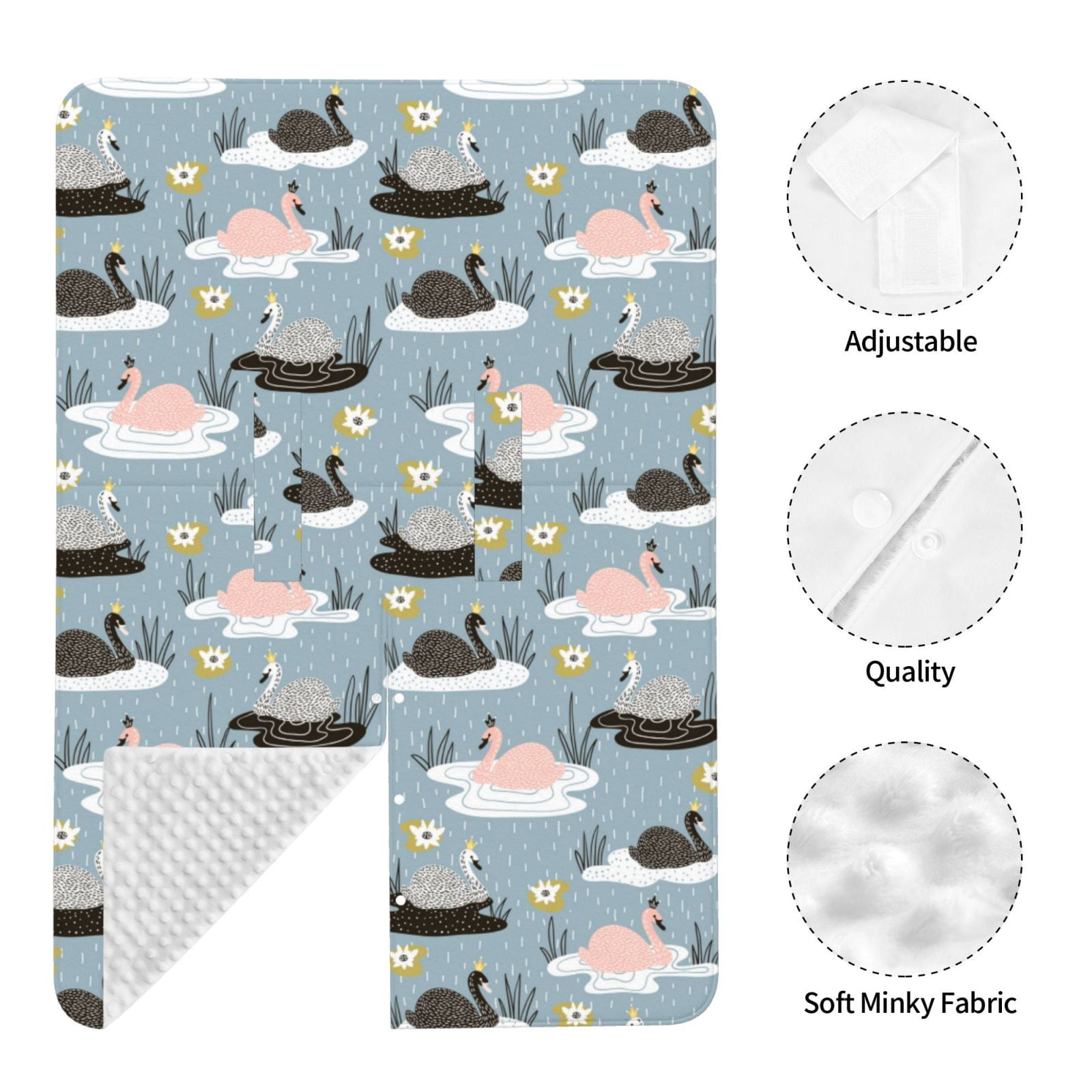 Car Seat Cover Baby - Swan Princess On Lake Breathable Infant Car Seat Cover for Baby Carseat, Lightweight Comfort Baby Essentials Must Haves Newborn Stuff for Girl Boy